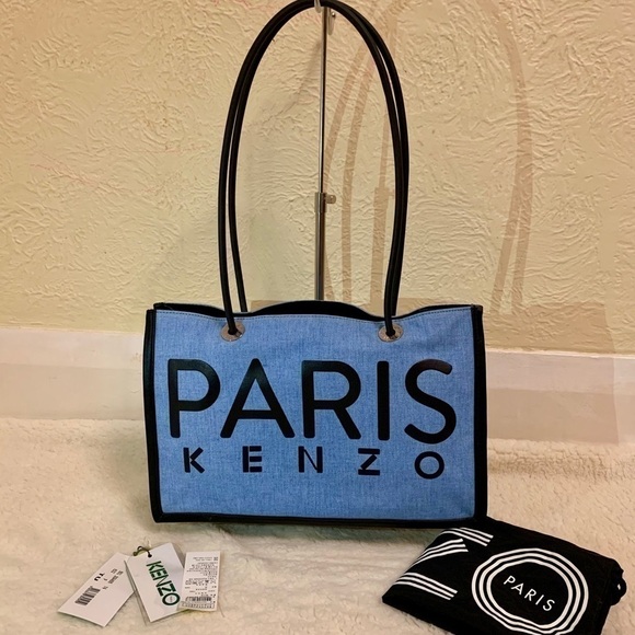 Kenzo Blue and Black Shoulder Bag - Picture 2 of 16
